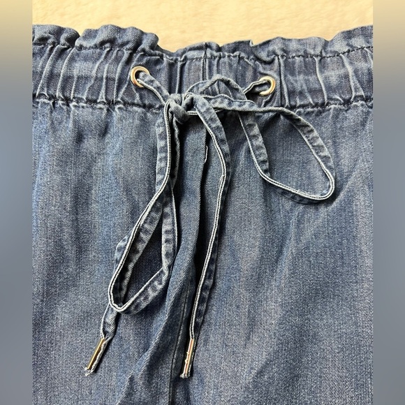 NWT Anne Klein Drawstring Chambray Shorts Size Large - Picture 9 of 13